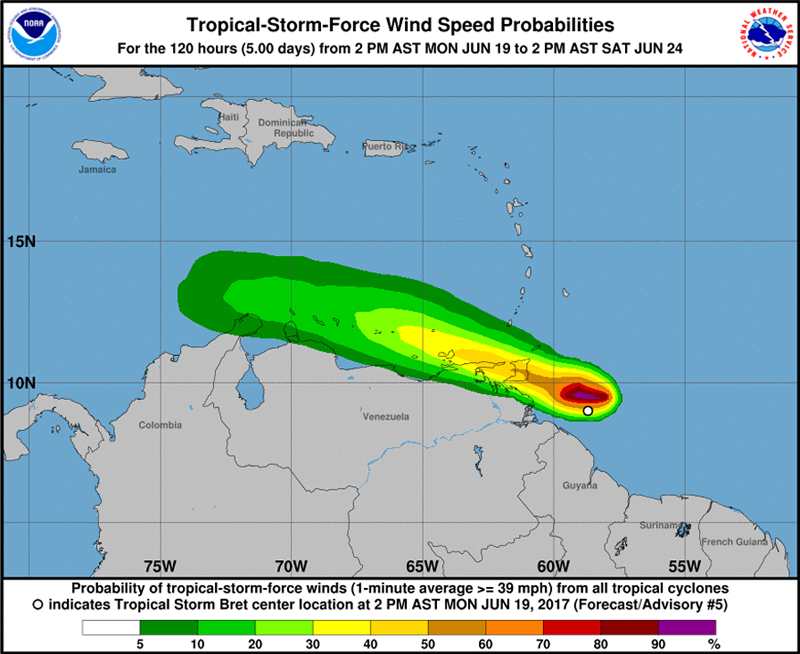 HURRICANE SEASON 2017: Tropical Storm Bret Closes Schools In Trinidad ...