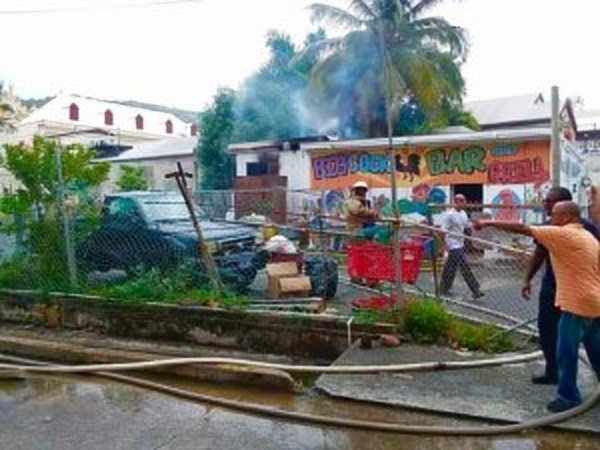 Fire Near The Big Cock Bar & Grill In Stoners Alley Leaves Structure With Smoke, Fire And Water Damage In St. Thomas