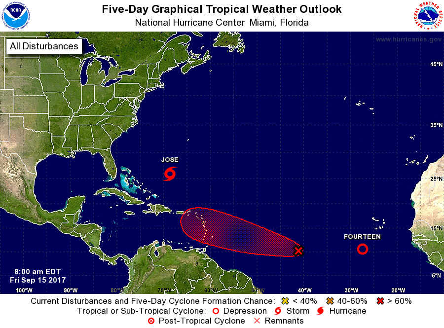 Tropical Depression 14 Forms in The Eastern Atlantic, NHC Says 2 Storms Merit Watching