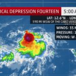 NATIONAL HURRICANE CENTER: Invest 96-L & Tropical Depression 14 Are Strengthening In The Eastern Atlantic
