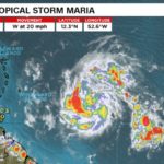 National Hurricane Center Projects That Hurricane Maria Will Pass South of St. Croix As A Category 3 Storm On Wednesday Morning