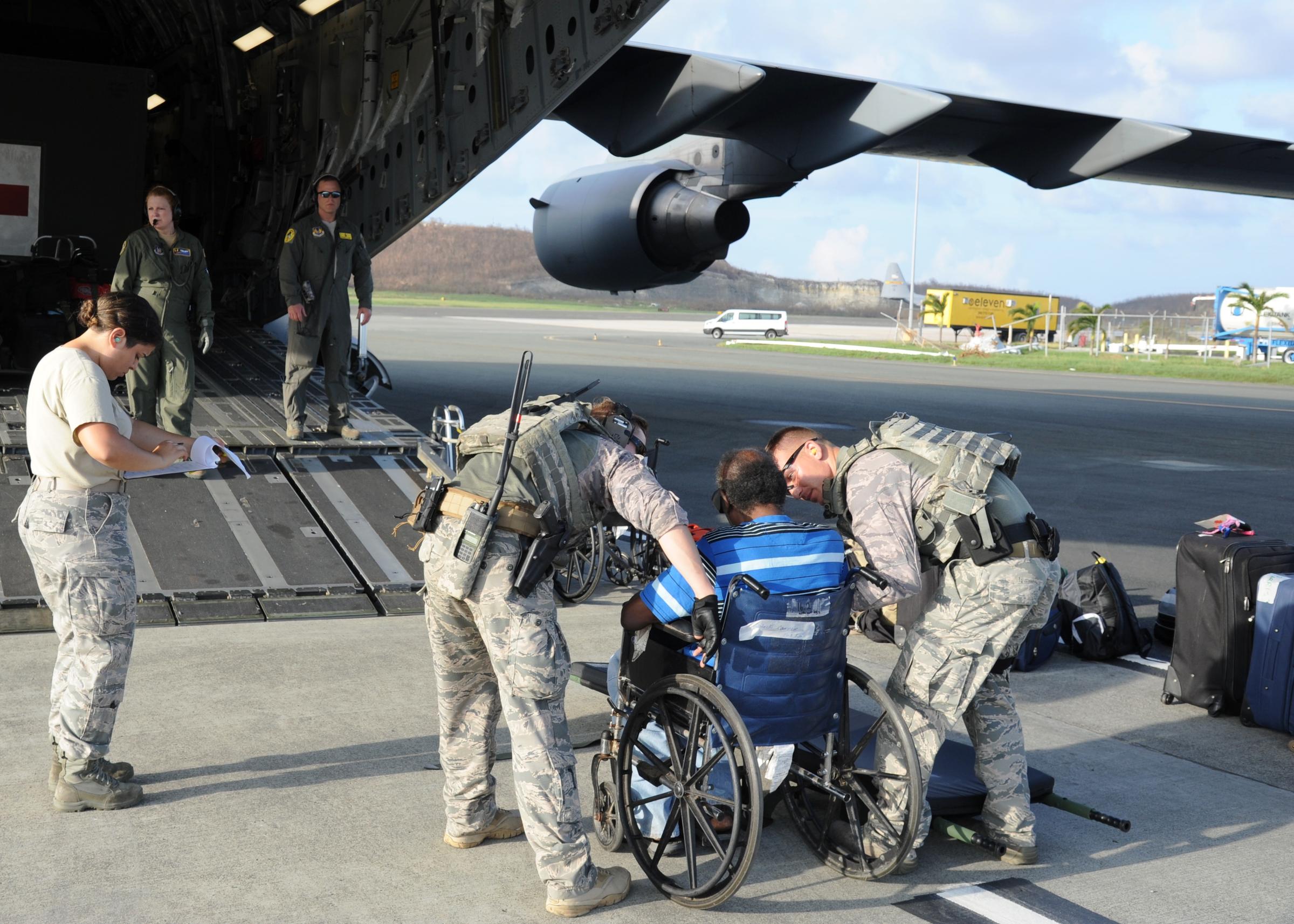 U.S. Air Force Evacuates 63 Critically-Ill Kidney Patients From St. Croix For Needed Care In Tampa