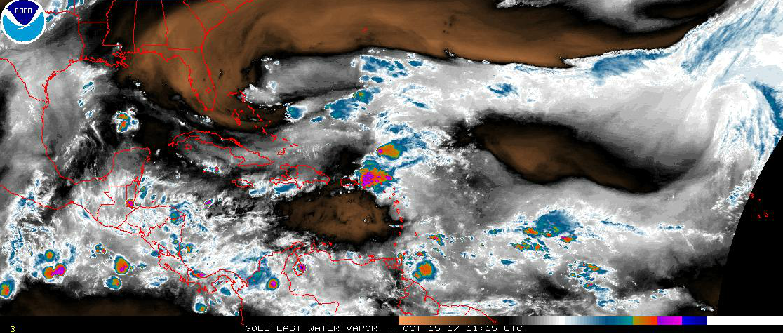 Virgin Islands and Puerto Rico Faces Brief Torrential Rain Showers As Invest 92L Tries To Develop To The North