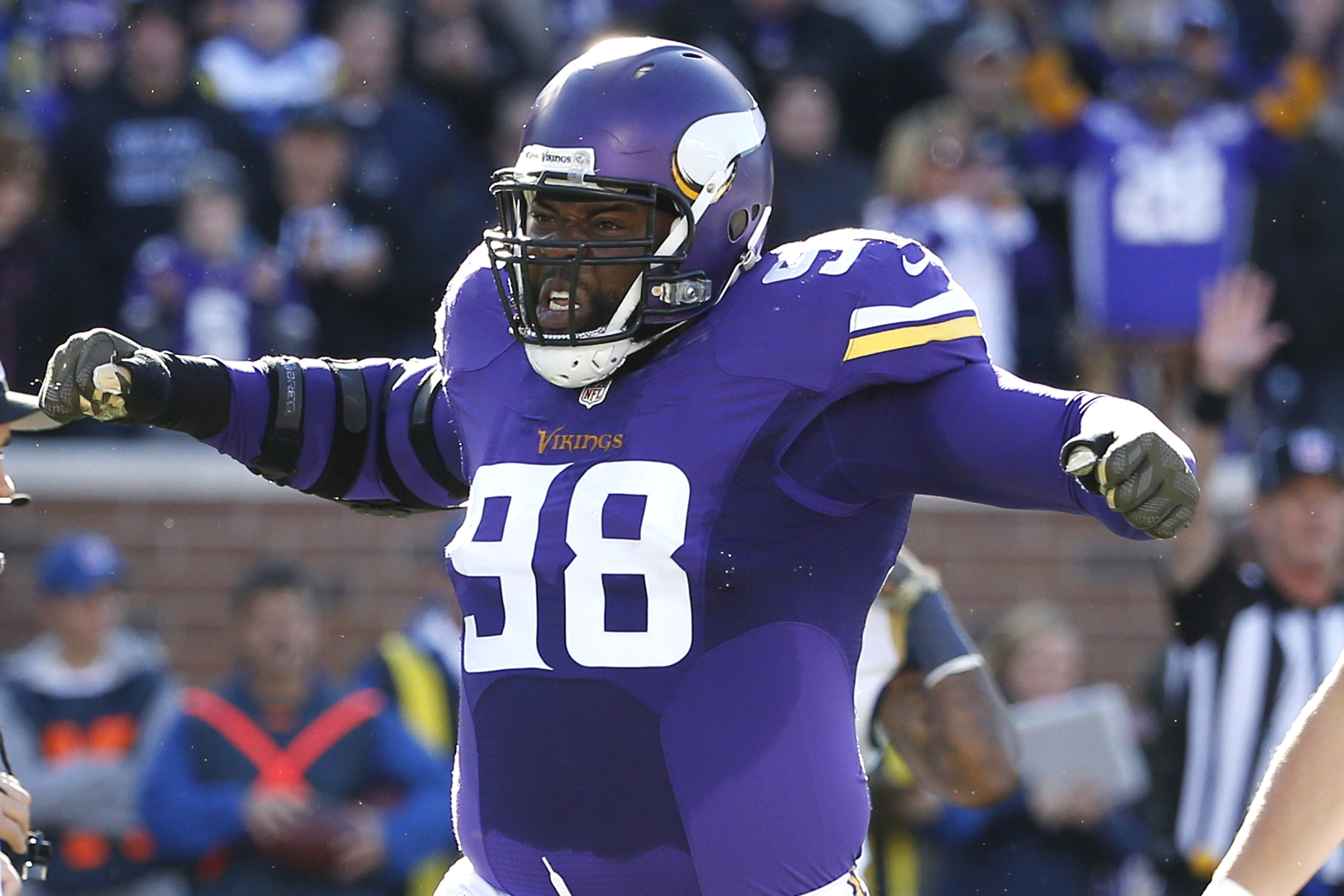 St. Croix's Linval Joseph Figures Prominently In Vikings' Dismantling of The Lions 30-23 On Thanksgiving Day