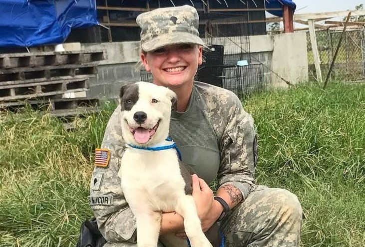 New York Army National Guardsman Brings Home Lucky Dog From St. Croix and Calls Her 'Ava'