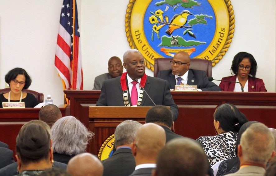 Mapp Paints A Rosy Picture of Virgin Islands' Future After Two Category 5 Hurricanes In State of Territory Address
