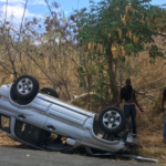 ONE-CAR ACCIDENT: Three Passengers on St. Croix Lucky To Be Alive After Deer Appears in Road