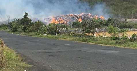 Acting Gov. Potter Orders Firefighters, Police To BVI To Help Control Landfill Blaze