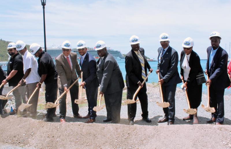 Mapp Breaks Ground At 'Historic' Veterans Drive Improvement Project in St. Thomas
