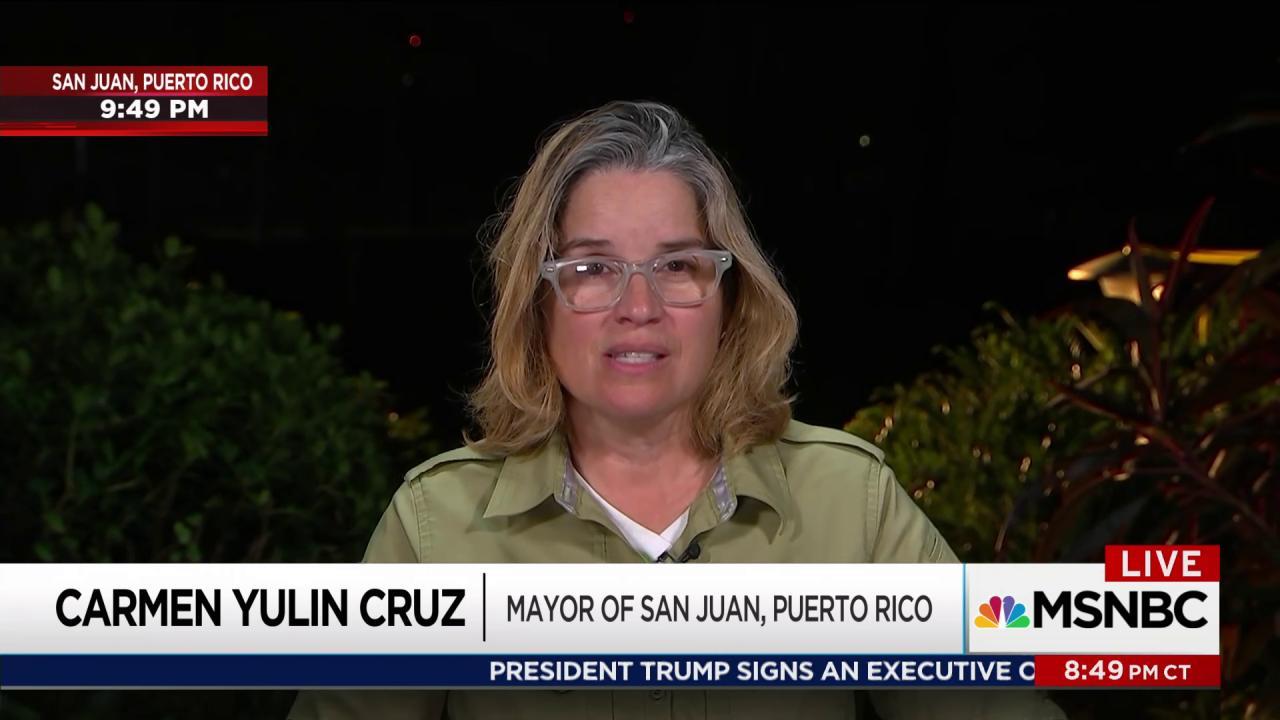 Mayor of San Juan Says Puerto Rico Remains 'In Desperate Need of Help' Right Now