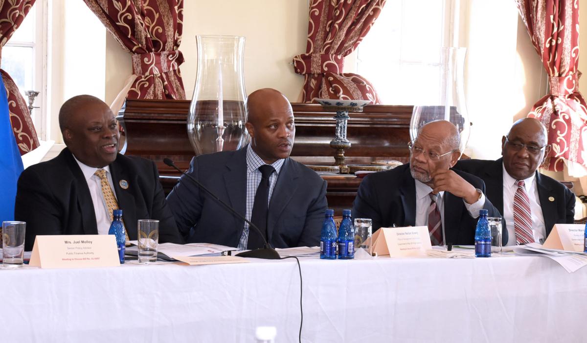 Mapp Cabinet Meets on St. Croix to 'Advance Storm Recovery' ... Calls It 'Unique Opportunity'