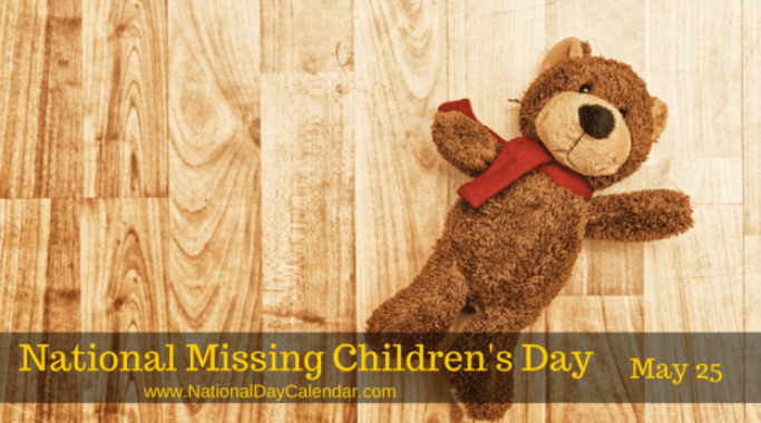 Today Is May 25 National Missing Children's Day After First Being Declared in 1983