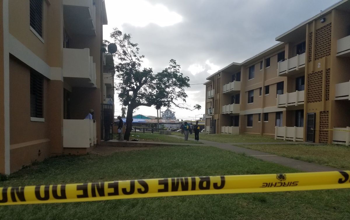 St. Thomas' Pierre Brock Shot To Death Behind Building 4 of Oswald Harris Court Today