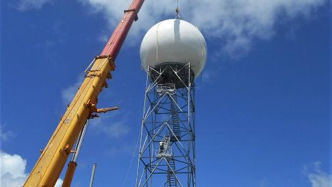 JUST IN TIME! Crews Install New Radar Station In Puerto Rico Serving Virgin Islands