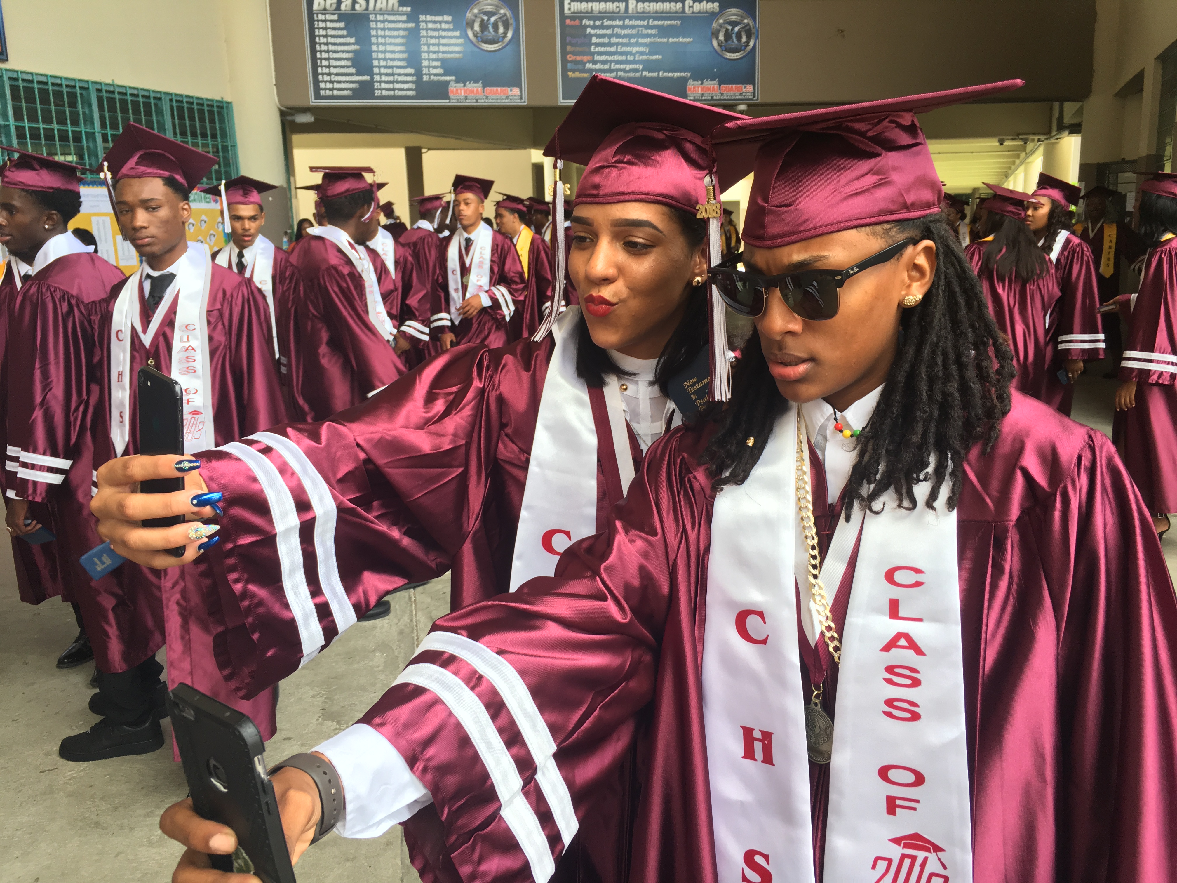 Governor Mapp Salutes 340 High School Graduates at Two Schools on St. Croix