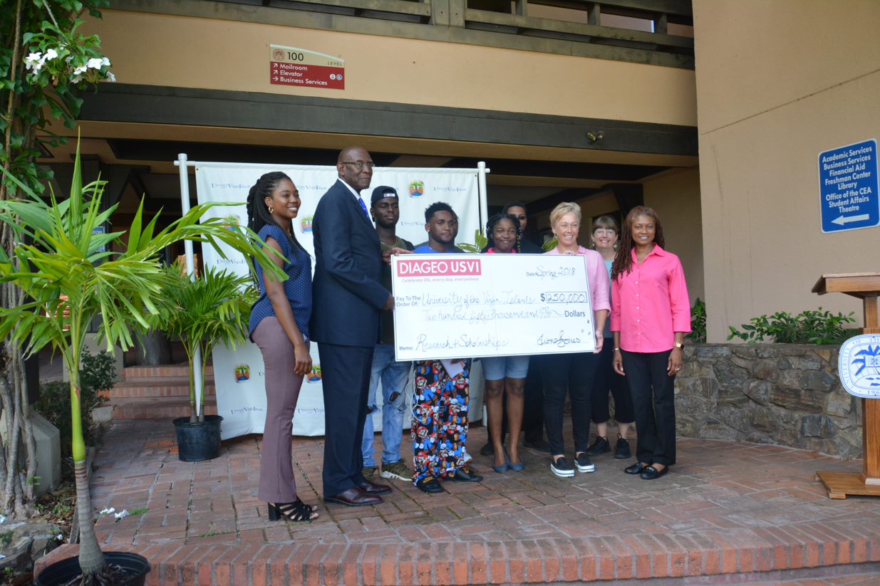 Captain Morgan/Diageo USVI Gives $250,000 Gift To UVI For Process Technology Studies