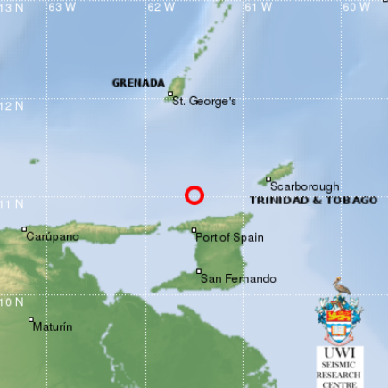 Trinidad & Tobago Hit By 4.6 Magnitude Earthquake Today