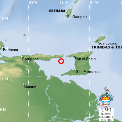 A 4.4 Magnitude Earthquake Hits About 31 Miles From Capital of Trinidad Today