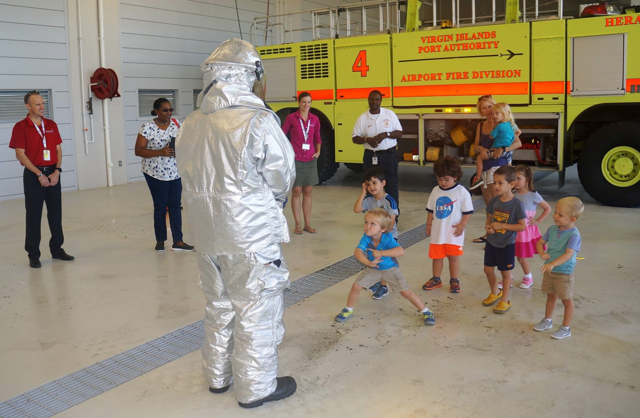 VIPA Demonstrates Firefighting Skills To Two Groups Of Students On St. Croix