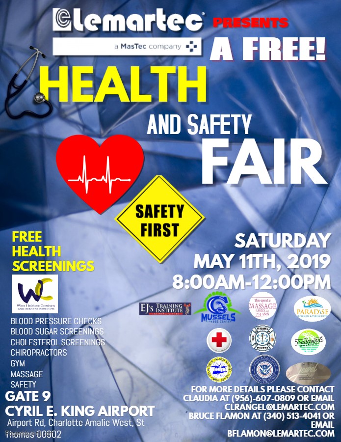 Lemartec and V.I. Port Authority Host Community Health And Safety Fair