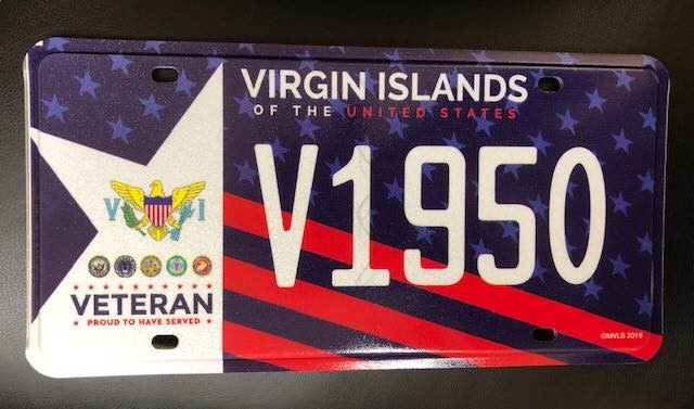 Veterans Honored With Special License Plate By Government of USVI