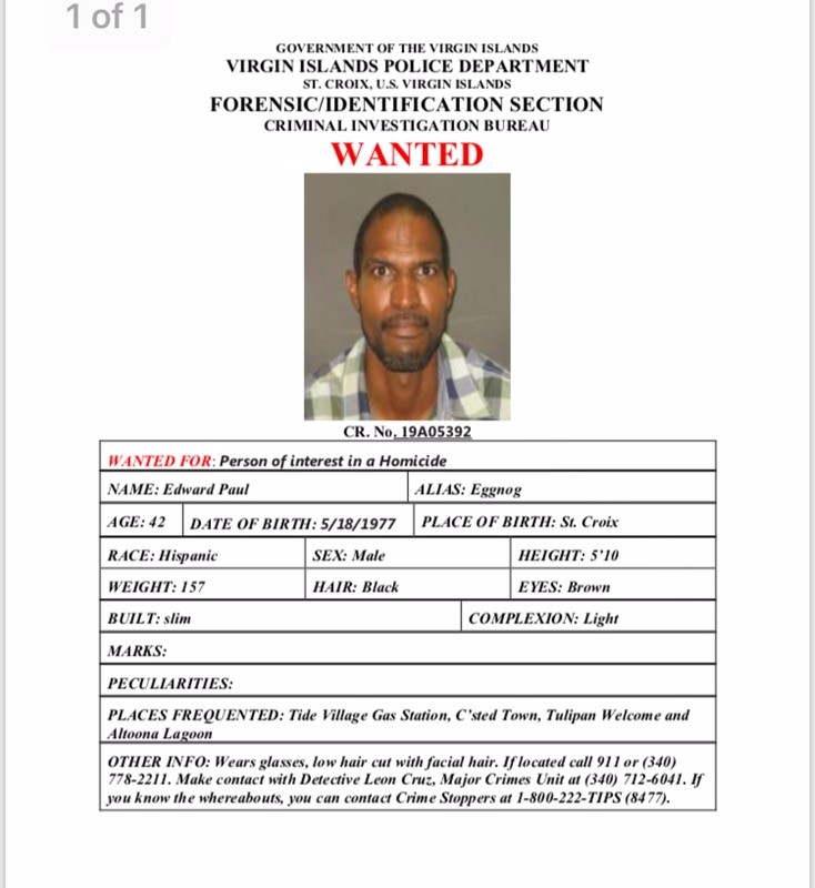 Police Searching For Edward Paul Wanted For Questioning In The Murder Of Choco Diaz