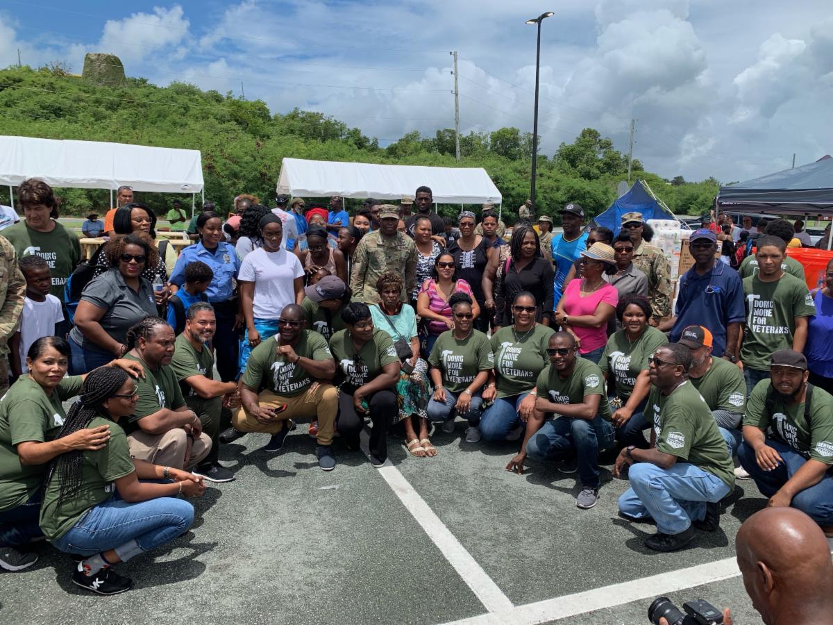 Senator Gittens Praises Community Service Day Participants on St. Croix