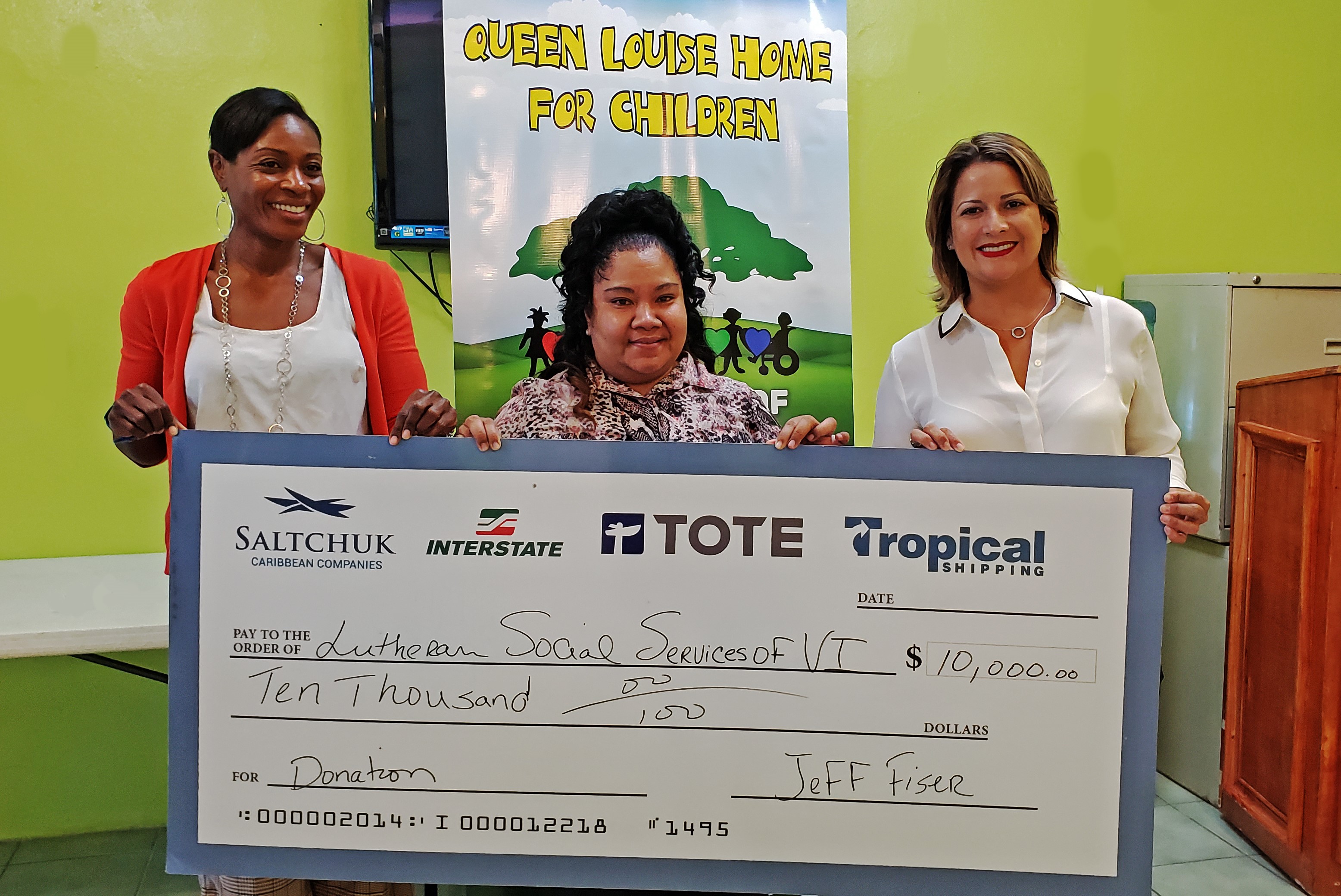 Tropical Shipping & Saltchuk Donate $10,000 To Queen Louise Home For Children