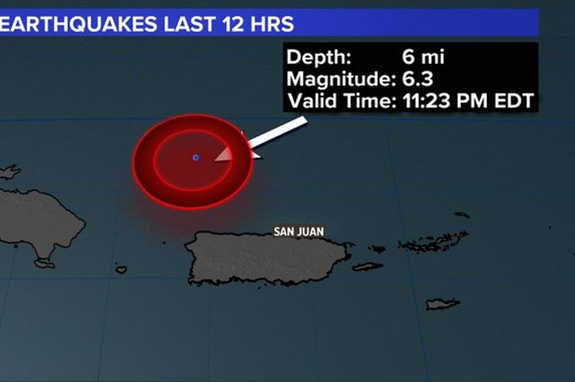6.3 Magnitude Earthquake Rocks Puerto Rico ... No Reports Of Injuries: USGS