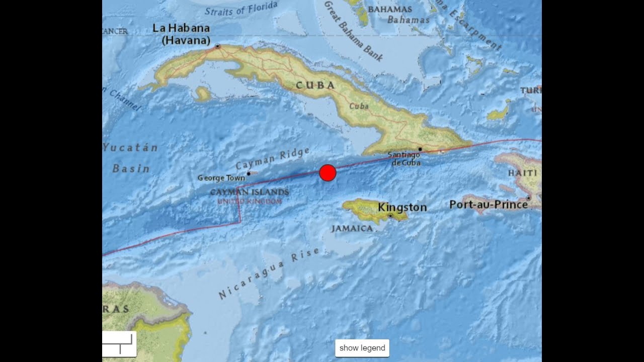 Major 7.7 Magnitude Earthquake Strikes Near Jamaica, Cayman Islands