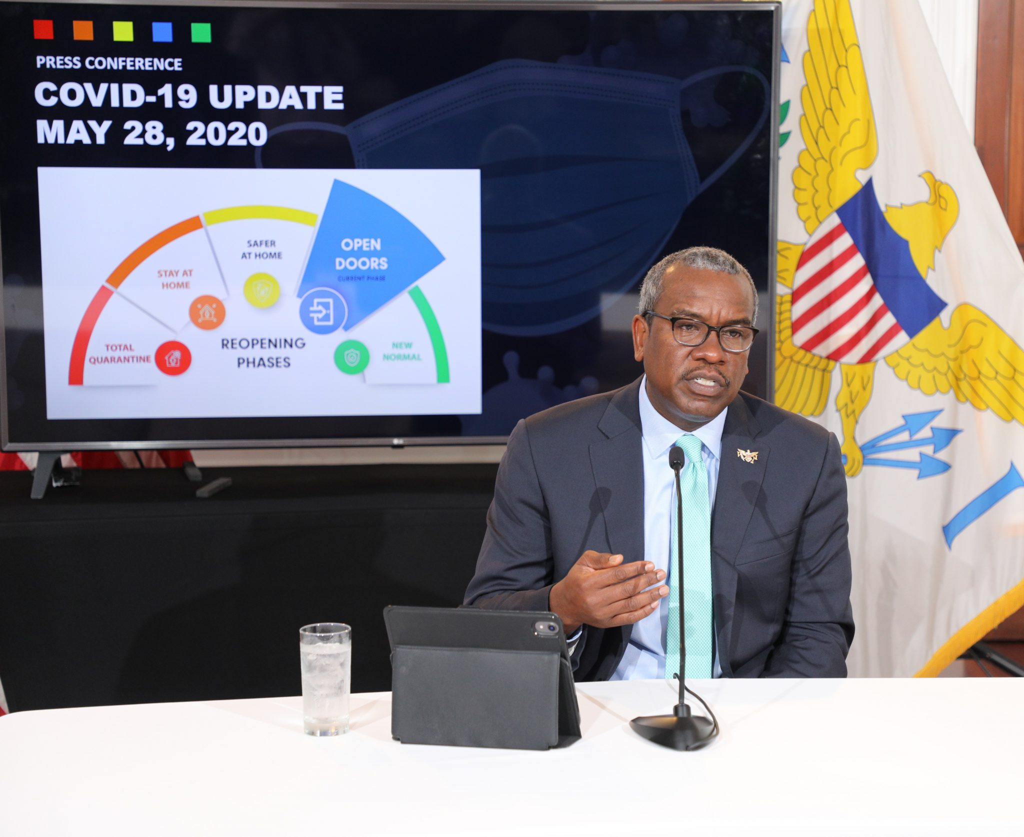 Governor Bryan Initiates ‘Open Doors' Phase Of USVI’s Reopening from COVID-19