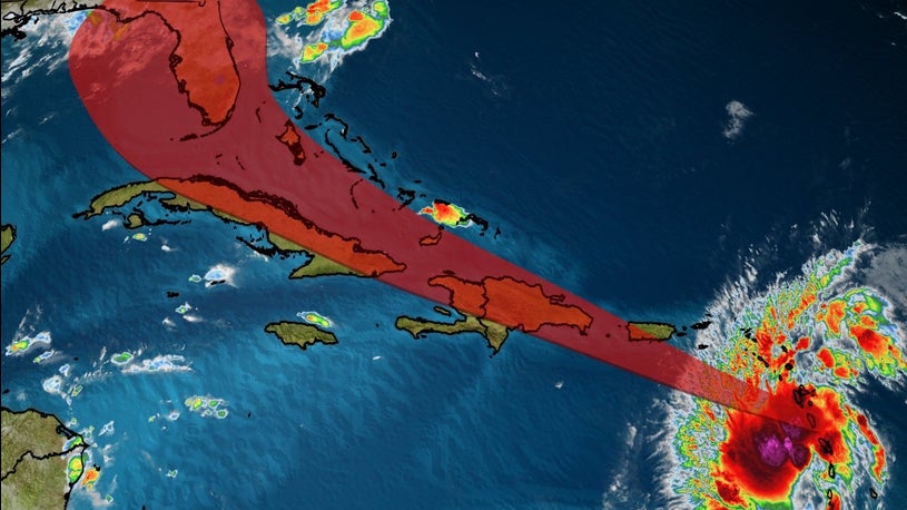 Tropical Cyclone Nine Spinning Towards U.S. Virgin Islands And Puerto Rico