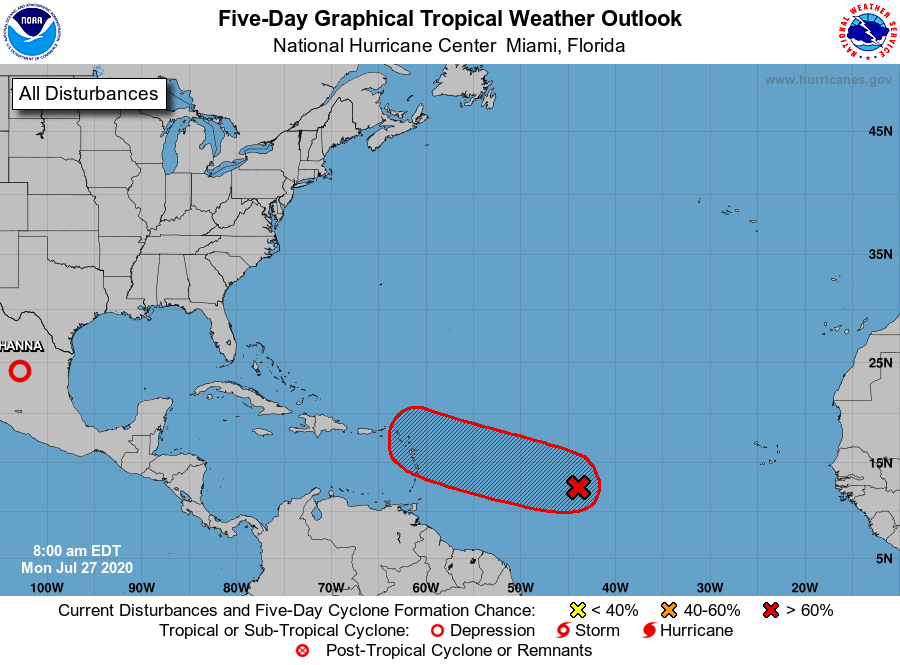 NOAA: Conditions Around Invest 92-L Make It Likely To Grow Into A Tropical Storm