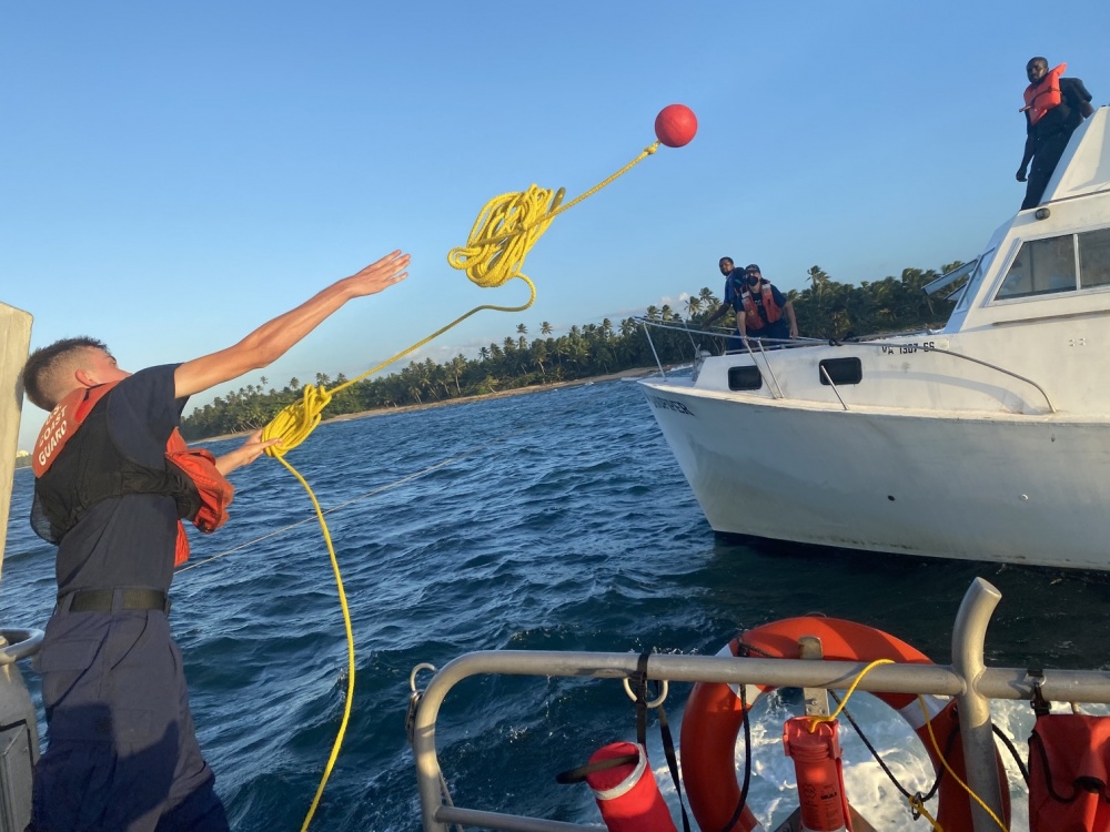U.S. Coast Guard Rescues 2 Caribbean Nationals Aboard Disabled And Adrift Vessel Near Vega Baja, Puerto Rico