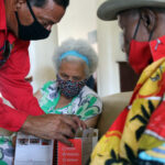 Lucinda Millin Home Residents Get Radios And COVID-19 Care Packages Courtesy of VIHA