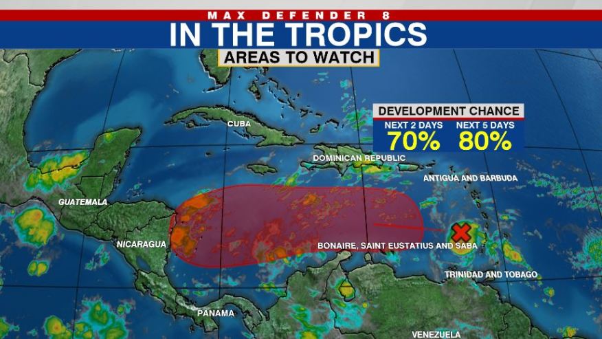Disturbance Has A High Chance of Development Over 5 Days, Would Be Named Eta