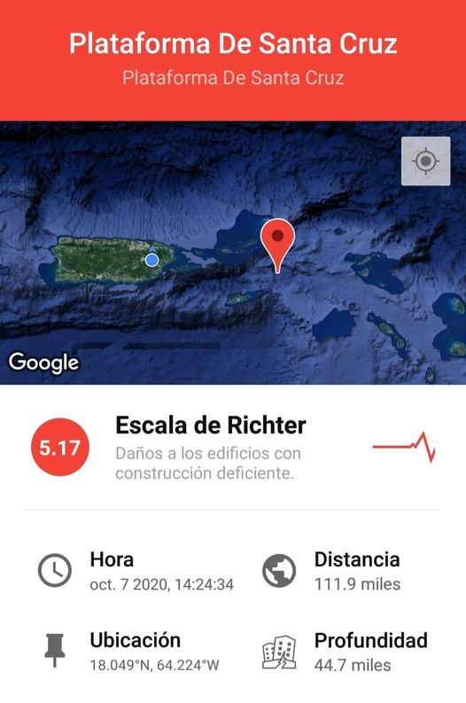 5.2 Magnitude Earthquake Strikes 38 Miles From St. Croix This Afternoon: USGS