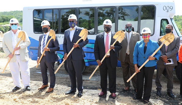 Governor Bryan Joins Public Works Commissioner Petty For Ground-Breaking of New VITRAN Facility On St. Croix