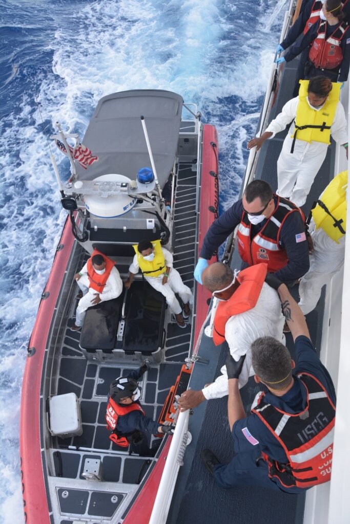U.S. Coast Guard Takes 48 of 49 Migrants Back To Santo Domingo After Intercepting 3 Illegal Voyages