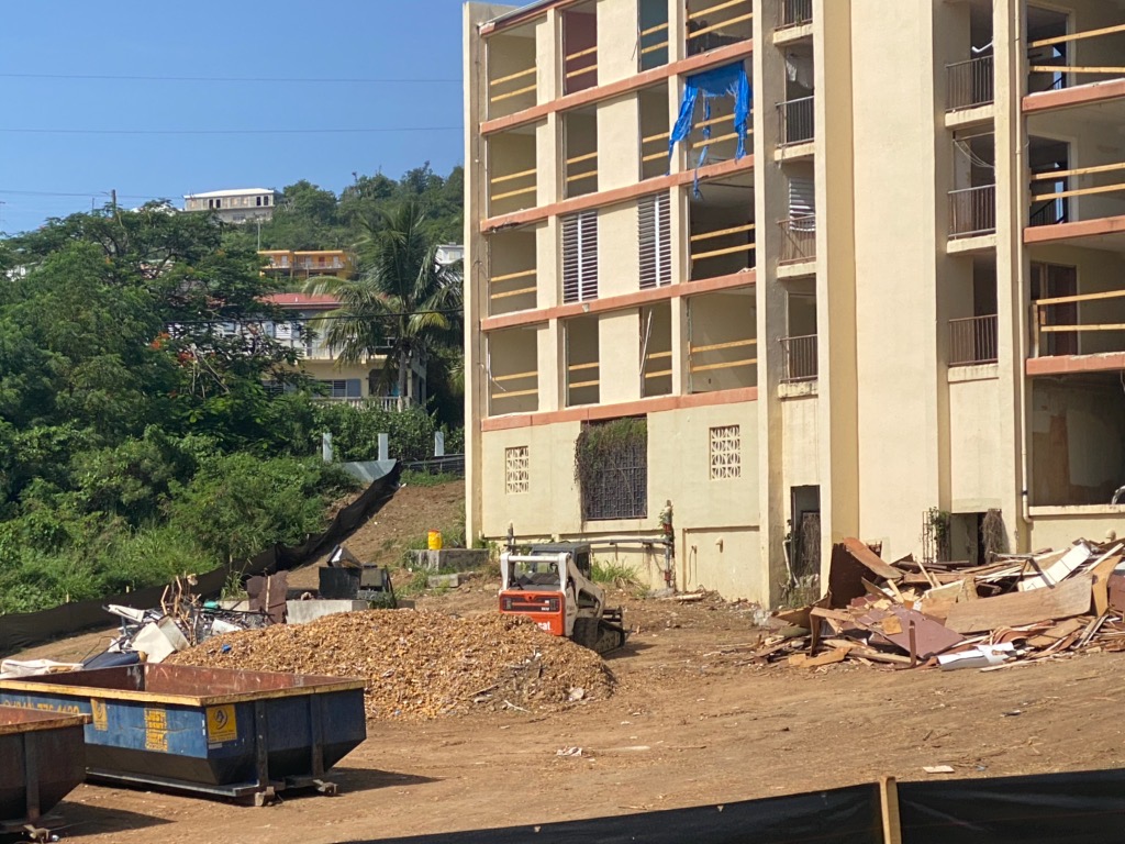 Governor Bryan Visits Tutu Hi-Rise For An Update on Demolition Progress
