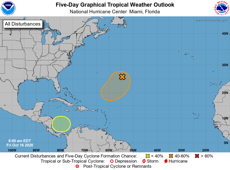 NHC Monitors New Mid-Atlantic System With Increased Odds Of Development