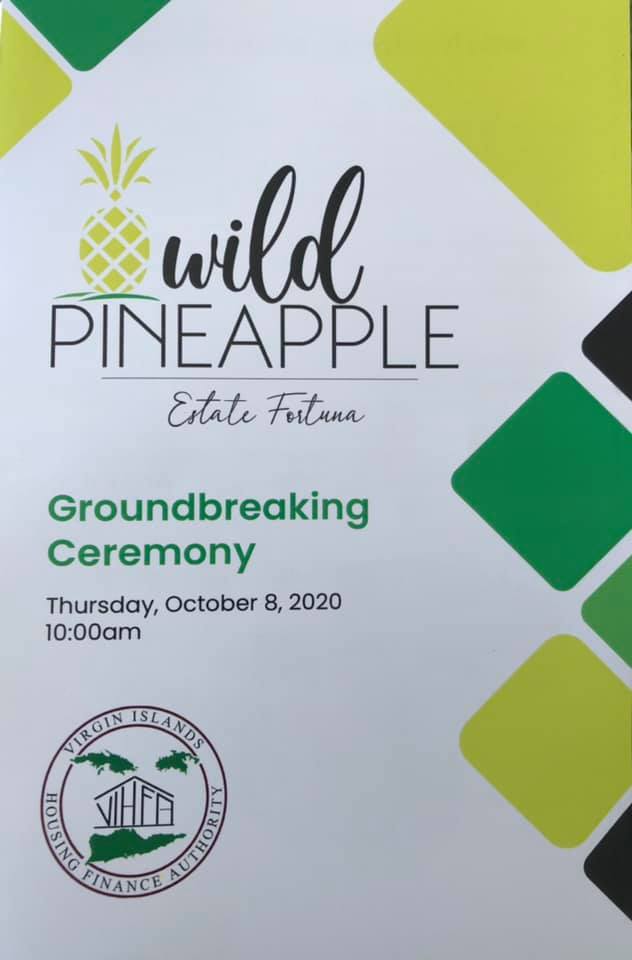 Governor Bryan Breaks Ground With VIHFA At Wild Pineapple In Estate Fortuna