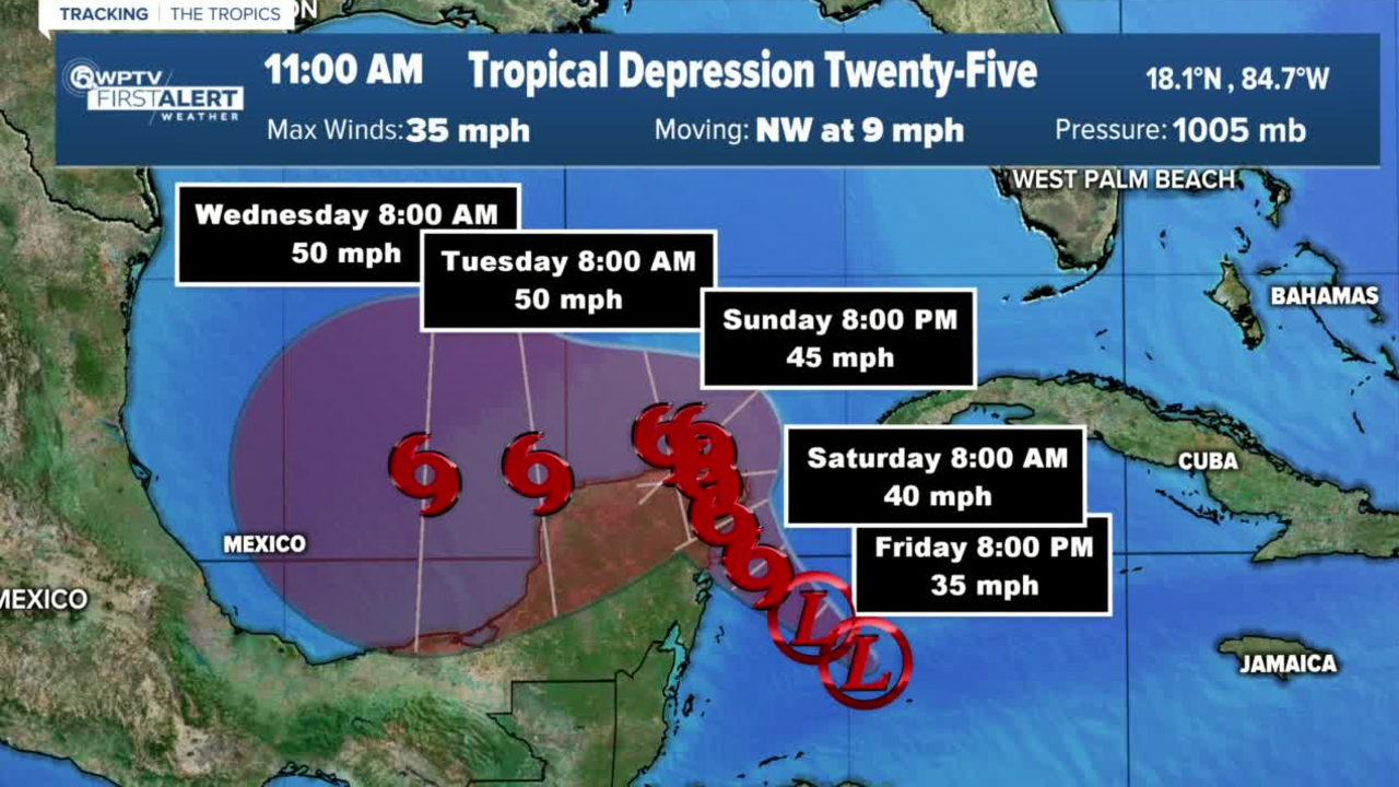 Tropical Depression 25 Forms In Caribbean, Could Become Tropical Storm ...