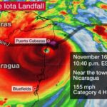 ‘Climate Bomb’ Hurricane Iota Strikes Nicaragua As A Category 4 Storm 15 Miles South Of Where Eta Hit