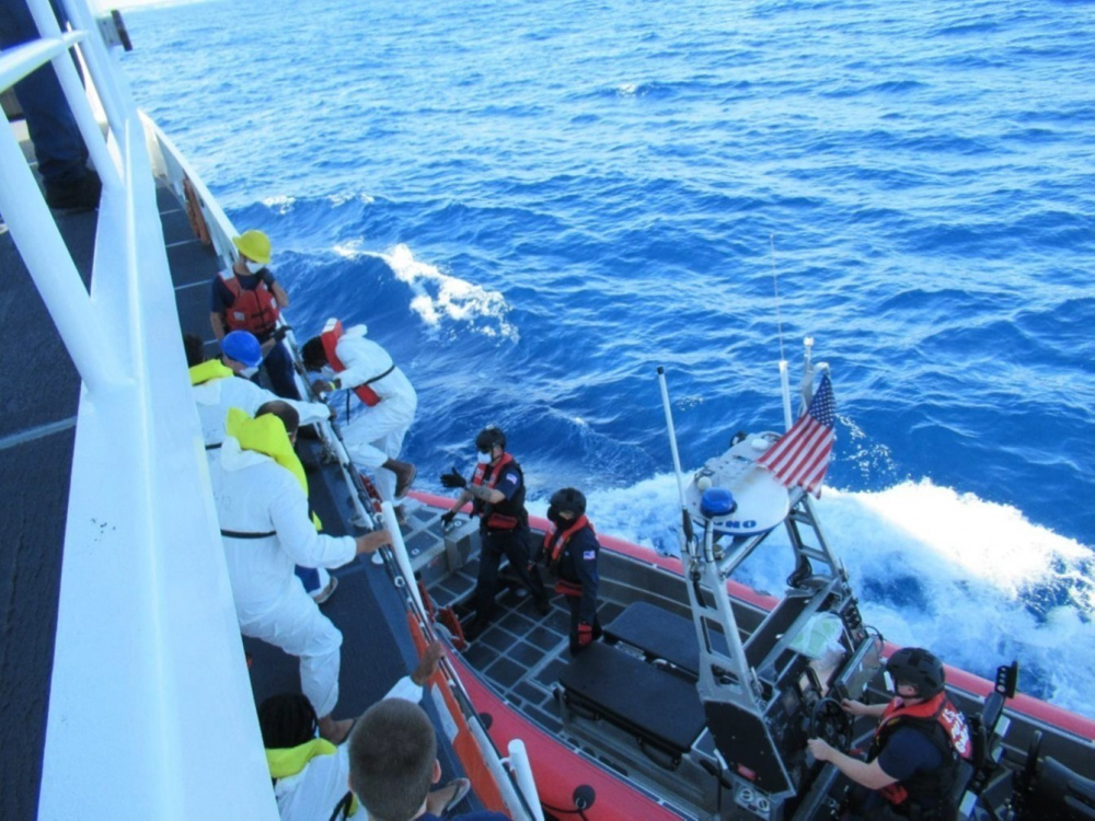 U.S. Coast Guard Returns 12 Would-Be Illegal Migrants Back To Dominican Republic