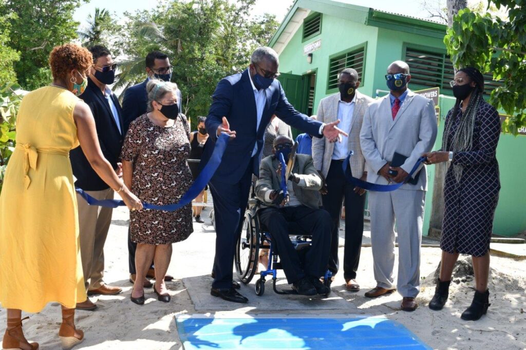 Bryan Unveils New Accessibility Aids for Disabled Persons at Magens Bay Beach In St. Thomas