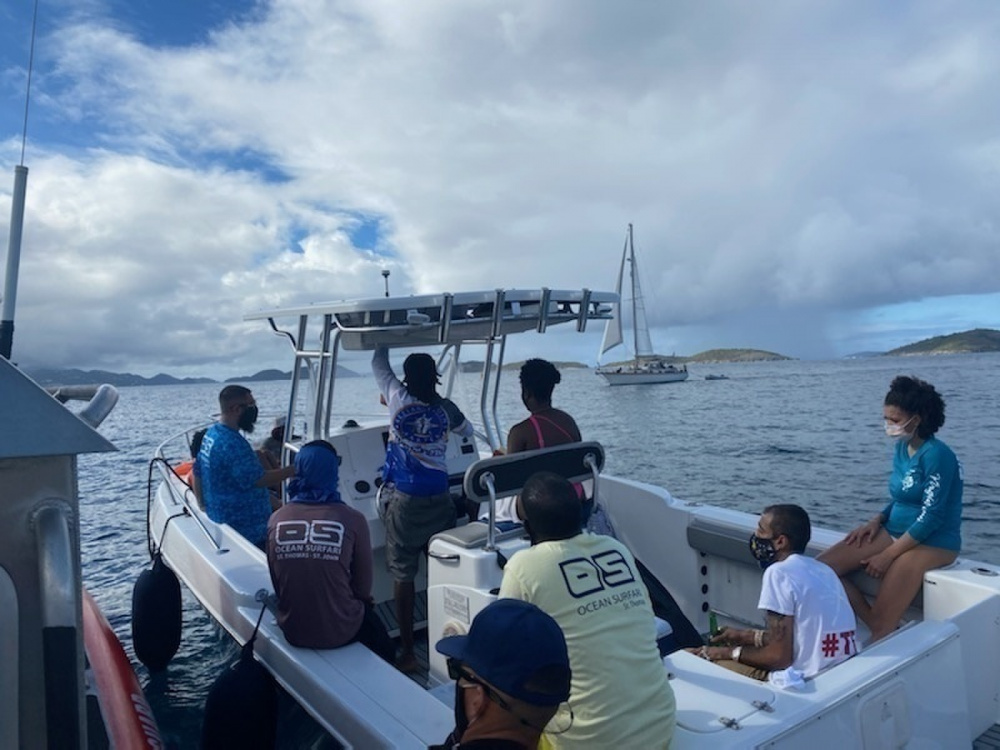 U.S. Coast Guard Stops Illegal Charter Boat Just Off Cruz Bay, St. John