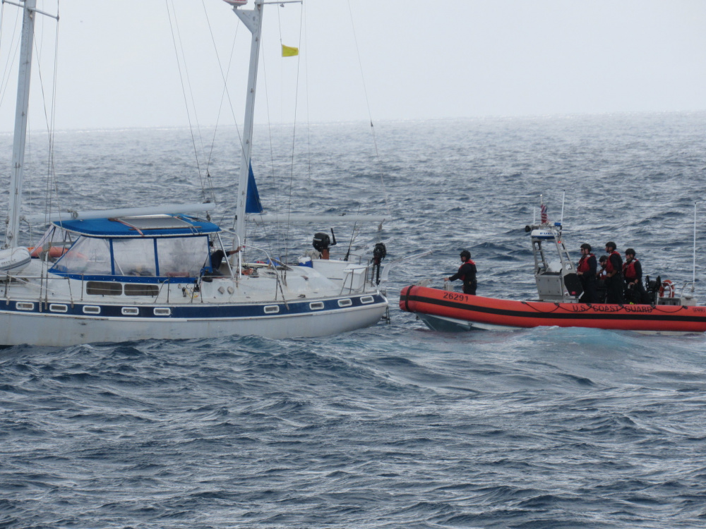Coast Guard Ends Voyage For Recreational Sailing Vessel Wahu Just Off Cabo Rojo