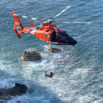 U.S. Coast Guard Aircrew Rescues 5 Stranded Kayakers At Caret Point In St. Thomas