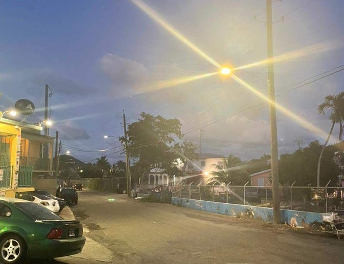 NIGHT LIGHTS! VIPD Helps Put The Lights Back On In Smith Bay To Tamp Down Crime